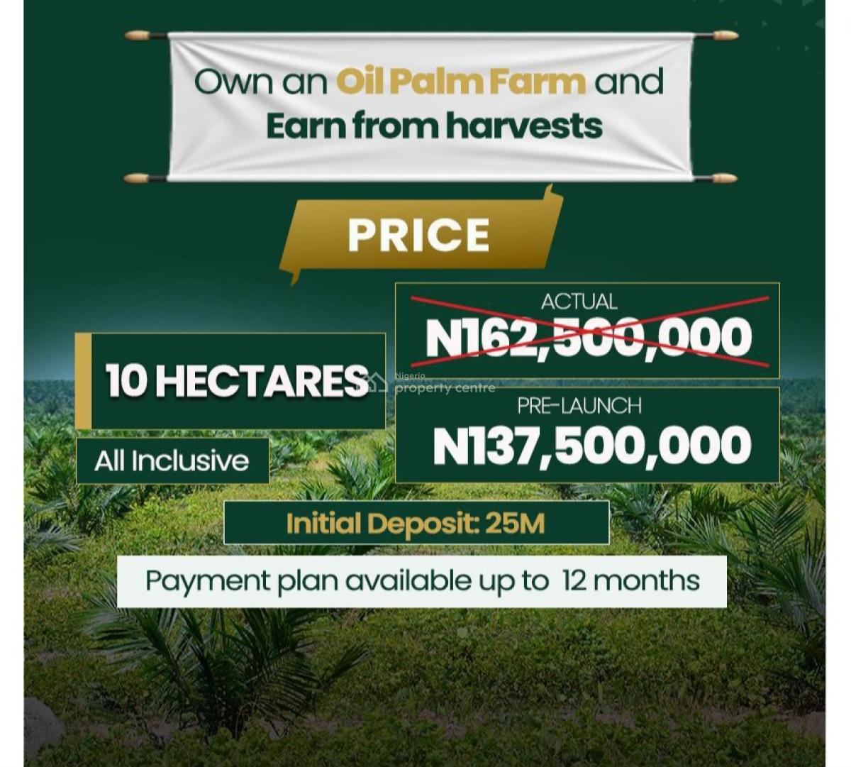 Agric Investment Palm Oil 3000 Sqm Mega Farm  Land, Nova Mega Farm Imala-anigbado, Abeokuta North, Ogun, Land for Sale