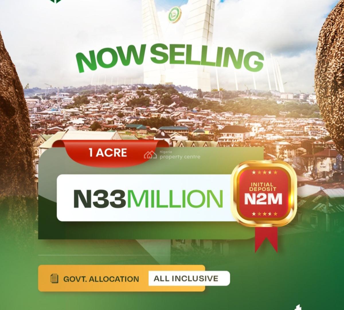 Abeokuta Olumo Rock Luxry 550 Sqm Land, Olumo Rock Abeokuta Ogun State, Abeokuta North, Ogun, Land for Sale