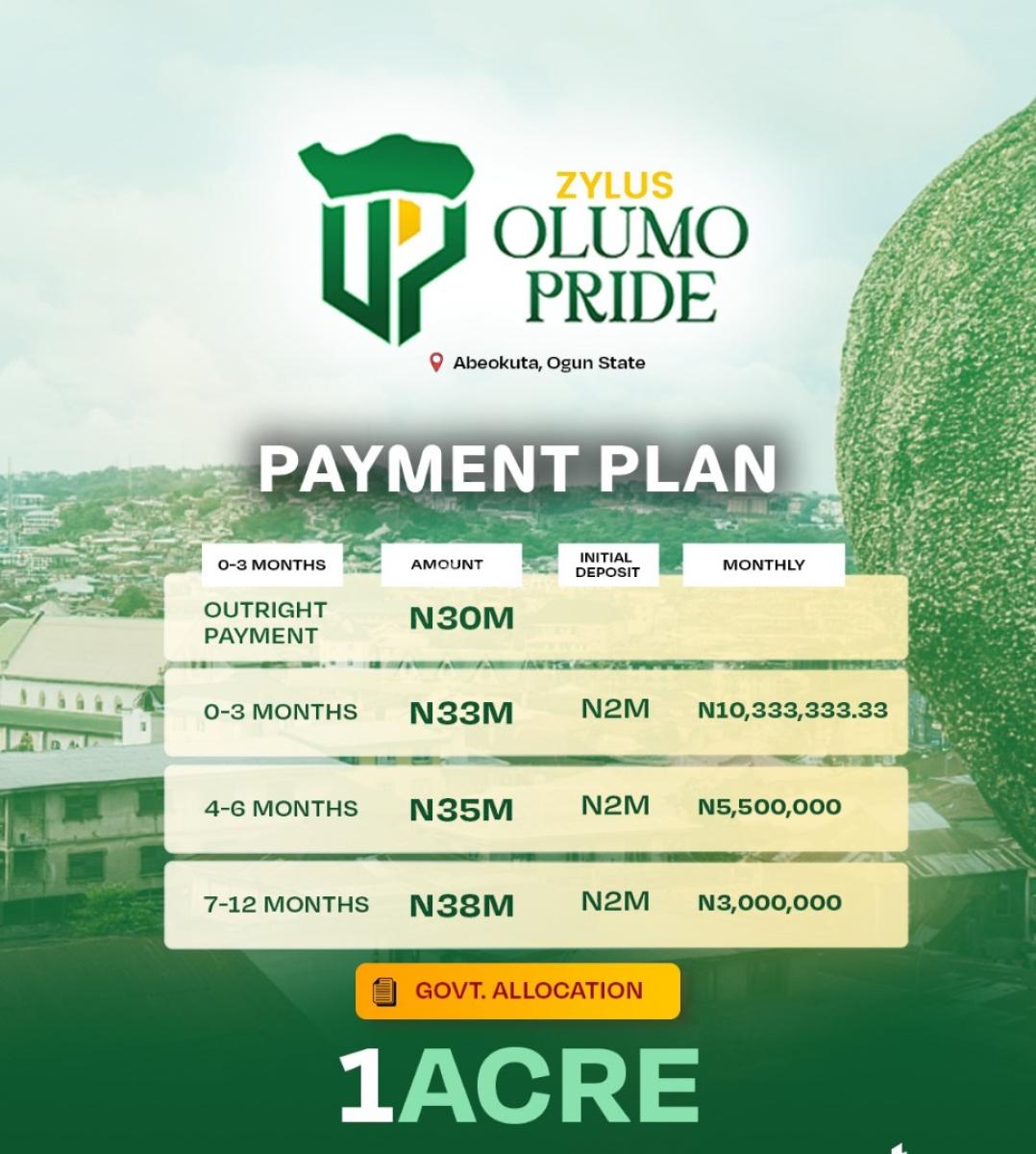 Abeokuta Olumo Rock Luxry 550 Sqm Land, Olumo Rock Abeokuta Ogun State, Abeokuta North, Ogun, Land for Sale