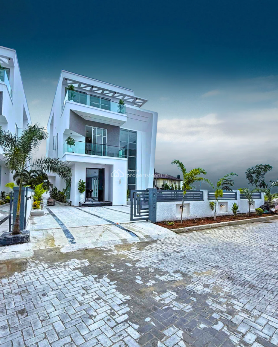 Brand New Spacious 5 Bedroom Duplex with a Bq, Pool, a Gym and Cinema, in a Secured Estate in Osapa London Lekki Lagos, Osapa, Lekki, Lagos, Detached Duplex for Sale