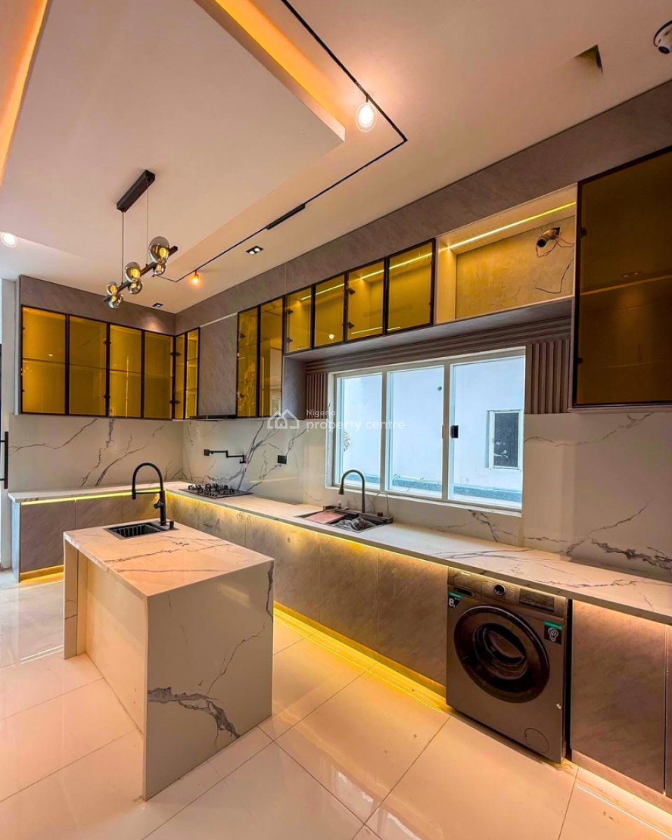 Brand New Spacious 5 Bedroom Duplex with a Bq, Pool, a Gym and Cinema, in a Secured Estate in Osapa London Lekki Lagos, Osapa, Lekki, Lagos, Detached Duplex for Sale