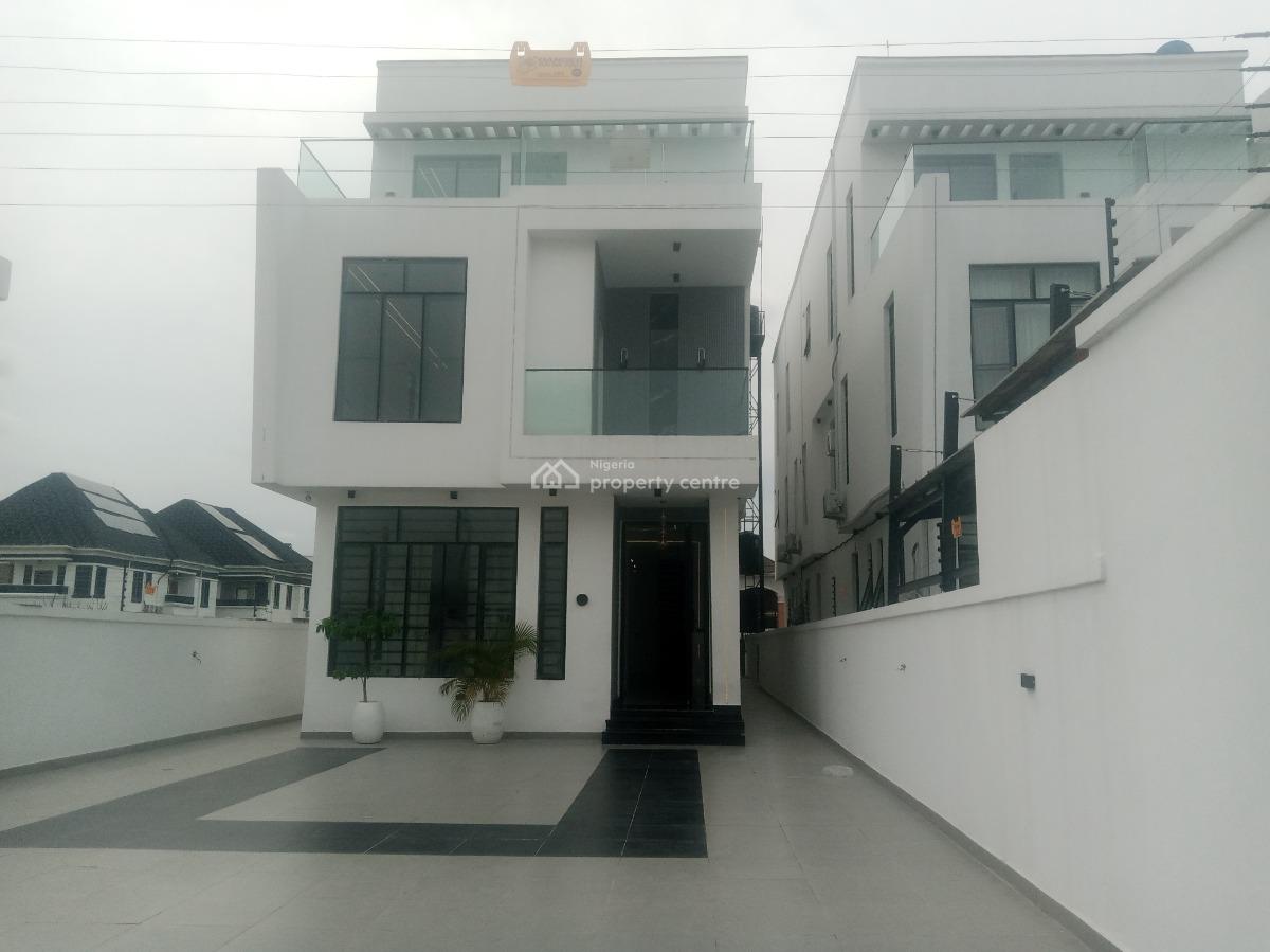Newly Built 5 Bedroom Detached Duplex in a Well Secured Estate with Bq, Lekki Phase 1, Lekki, Lagos, Detached Duplex for Sale