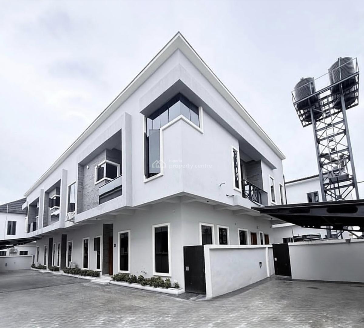 Fully Service 4bedroom Terrace Duplex, Ikota By Jj, Ikota, Lekki, Lagos, Terraced Duplex for Rent