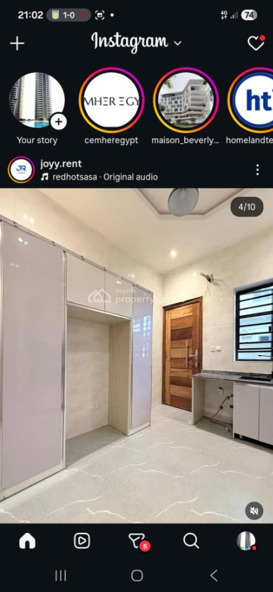Fully Service 4bedroom Terrace Duplex, Ikota By Jj, Ikota, Lekki, Lagos, Terraced Duplex for Rent