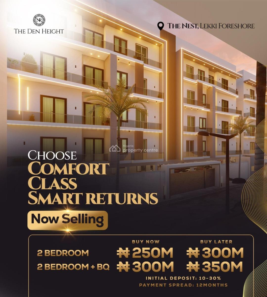 2 Bedrooms Apartment with Bq, Lekki Foreshore,off Freedom Way, Lekki Phase 1, Lekki, Lagos, Block of Flats for Sale