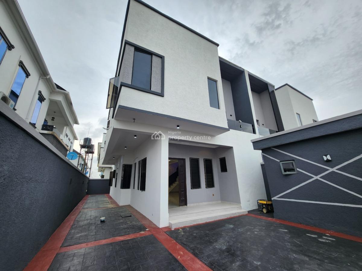 4 Bedroom Semi Detached House with Bq   Location: Inside an Estate San, Sangotedo, Ajah, Lagos, House for Sale