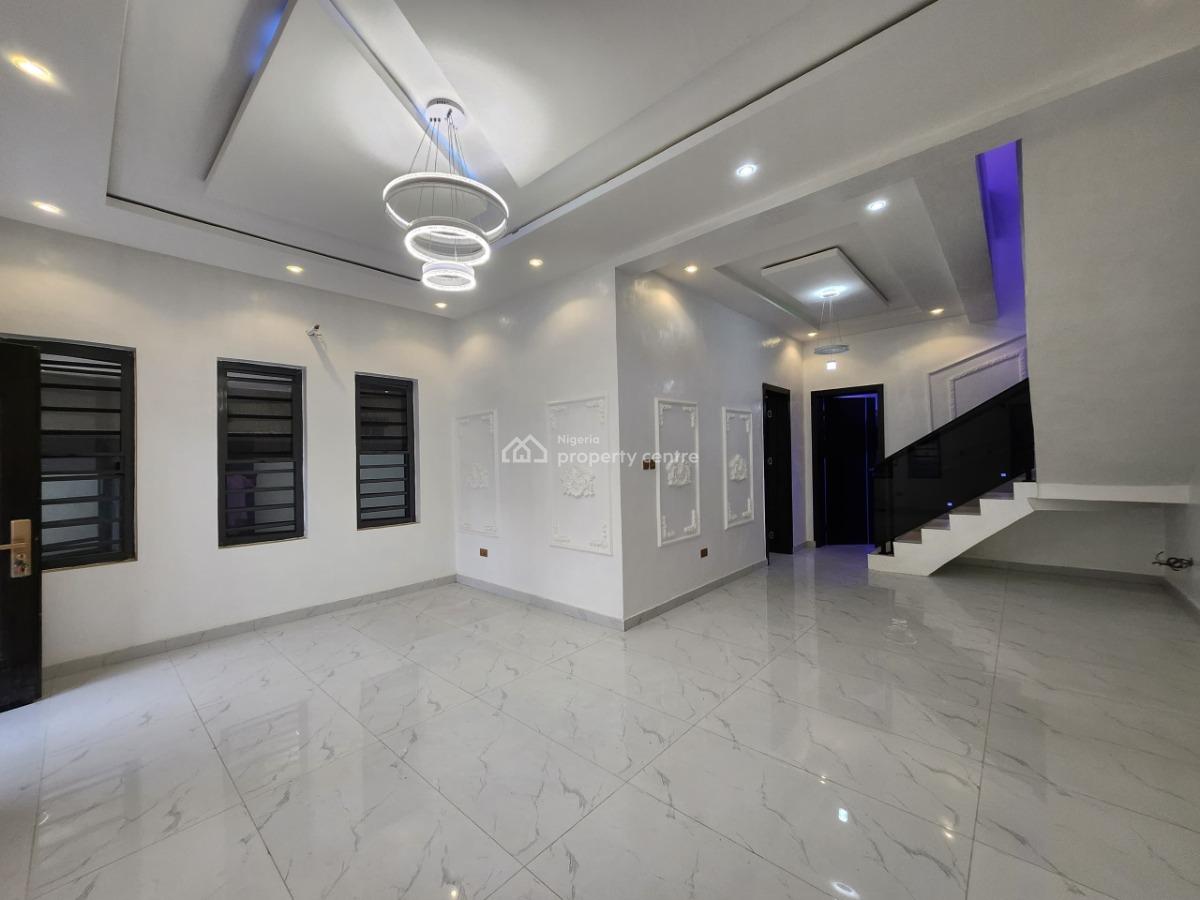 4 Bedroom Semi Detached House with Bq   Location: Inside an Estate San, Sangotedo, Ajah, Lagos, House for Sale