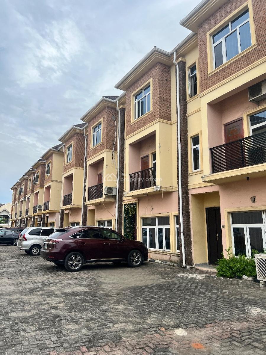 Spacious Neat 4 Bedroom Terrace, Osapa, Lekki, Lagos, Terraced Duplex for Sale