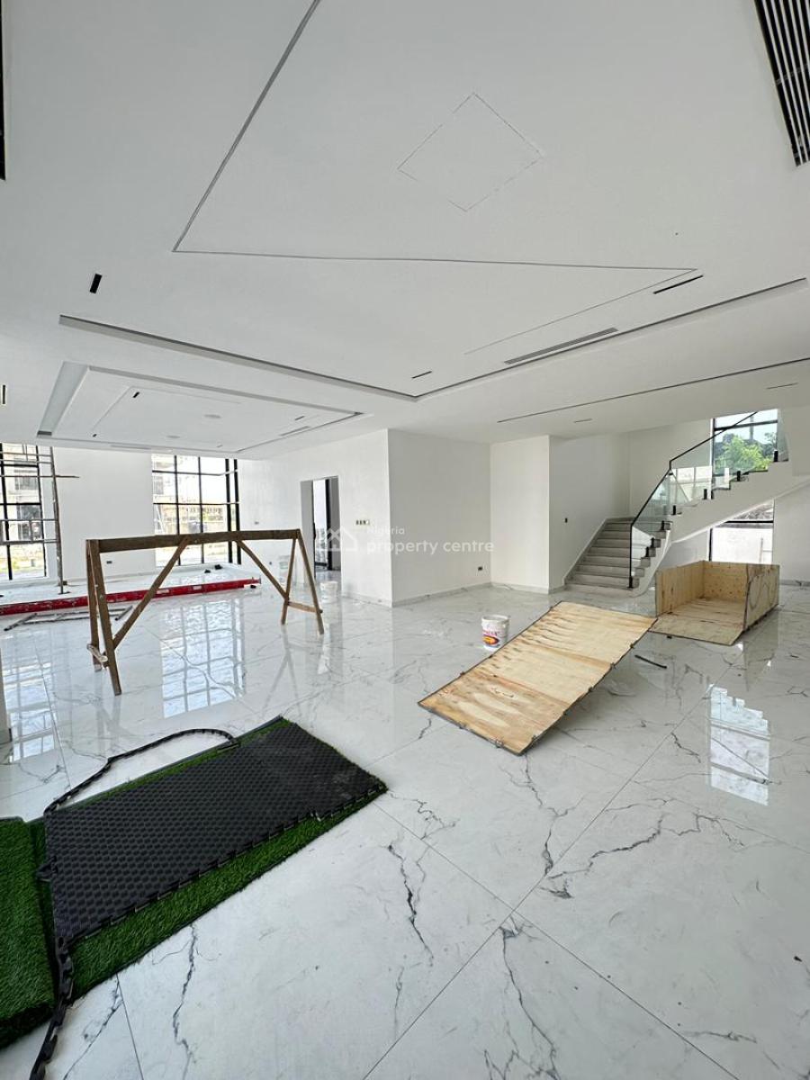 Gigantic Luxury Spacious 7 Bedroom Mansion with Bq, Gym, Cinema, Ikate, Lekki, Lagos, Terraced Duplex for Sale