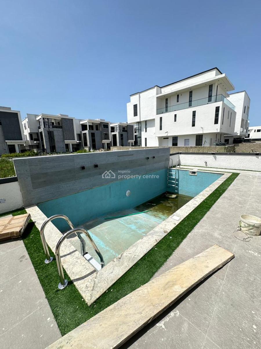 Gigantic Luxury Spacious 7 Bedroom Mansion with Bq, Gym, Cinema, Ikate, Lekki, Lagos, Terraced Duplex for Sale