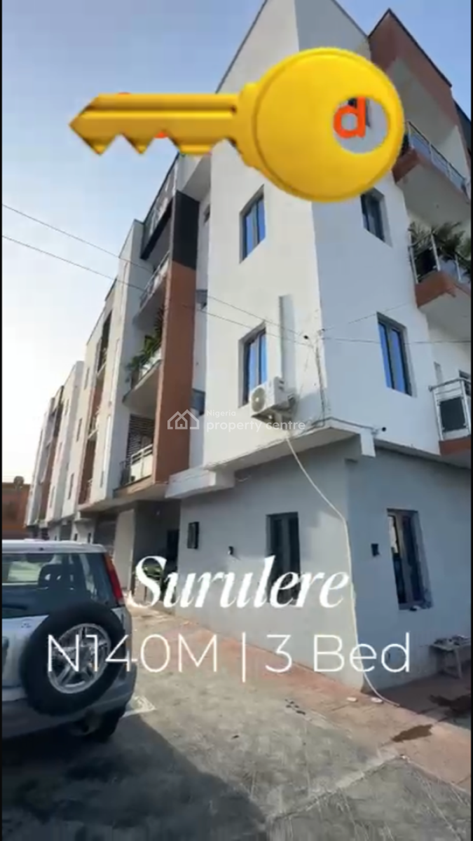 Furnished 3bedroom Flat Apartment, Surulere, Surulere, Lagos, Flat / Apartment for Sale