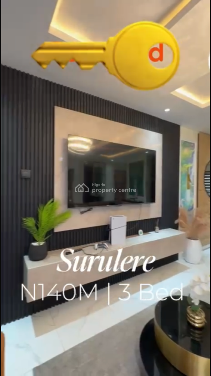 Furnished 3bedroom Flat Apartment, Surulere, Surulere, Lagos, Flat / Apartment for Sale