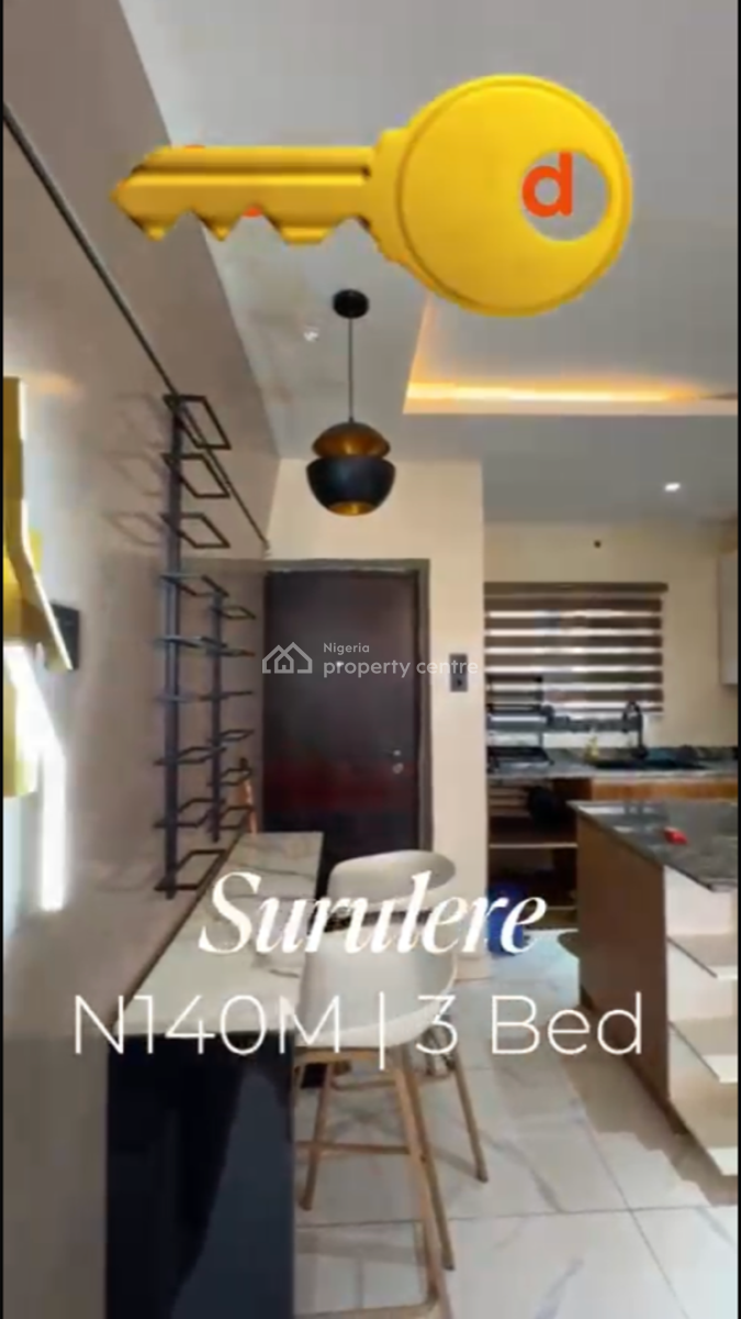 Furnished 3bedroom Flat Apartment, Surulere, Surulere, Lagos, Flat / Apartment for Sale