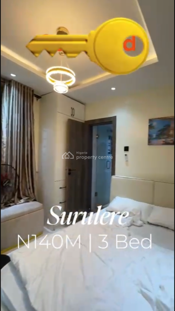 Furnished 3bedroom Flat Apartment, Surulere, Surulere, Lagos, Flat / Apartment for Sale
