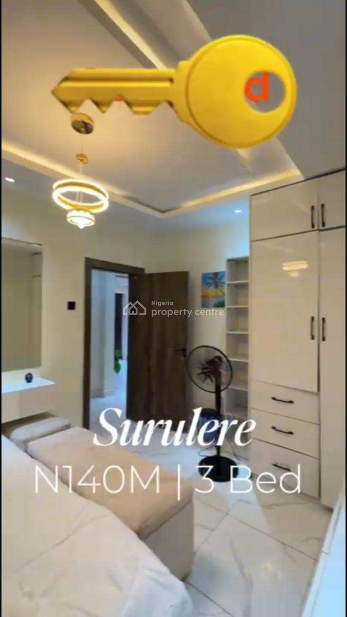 Furnished 3bedroom Flat Apartment, Surulere, Surulere, Lagos, Flat / Apartment for Sale
