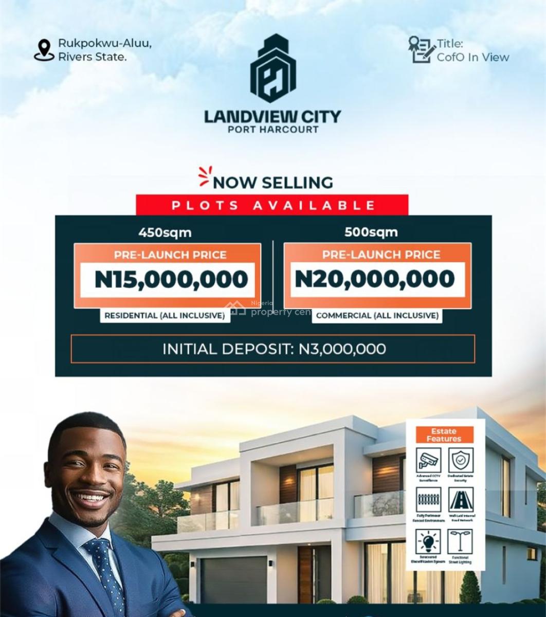 Land, Landview City Estate Rukpokwu-aluu, Port Harcourt, Rivers, Mixed-use Land for Sale