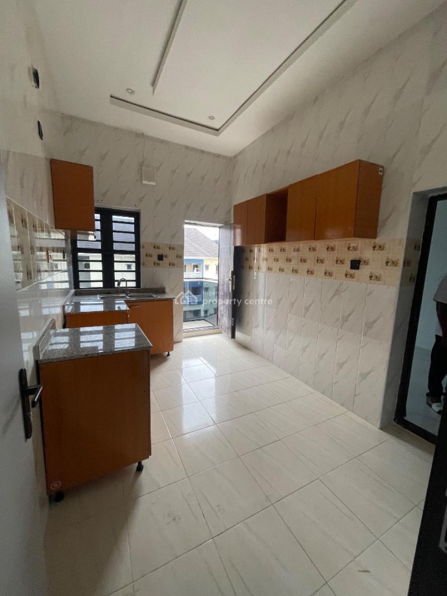 Standard Clean 2 Bedroom Apartment Upstairs,swimming Pool and Gym Avai, Located Inside Estate,fully Interlock,personal Tank and 2 Balconies, Sangotedo, Ajah, Lagos, Flat / Apartment for Rent