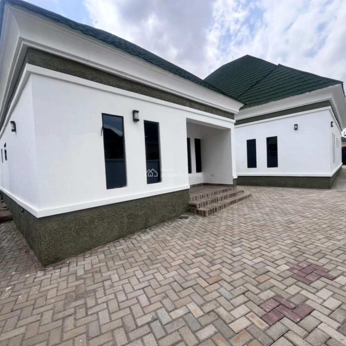 Newly Built 3-bedroom Bungalow + 2-bedroom Detached Bq, Gate House  𝐋, Apo, Abuja, House for Sale