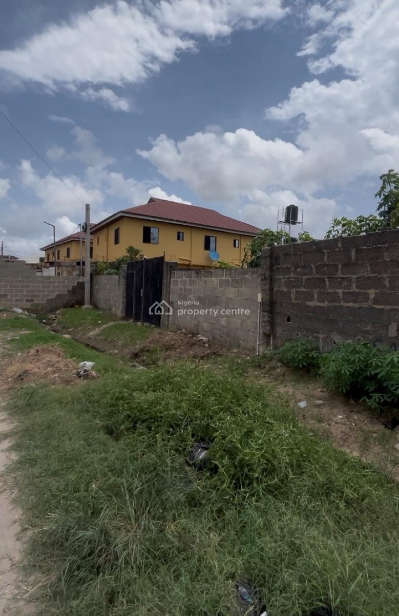 4 Plots of Side By Side Dry ,fenced and Gated Land in a Well Build Up, United Estate Sangotedo Close to Eti Osa Local Govt and Shoprite Novar, Sangotedo, Ajah, Lagos, Mixed-use Land for Sale
