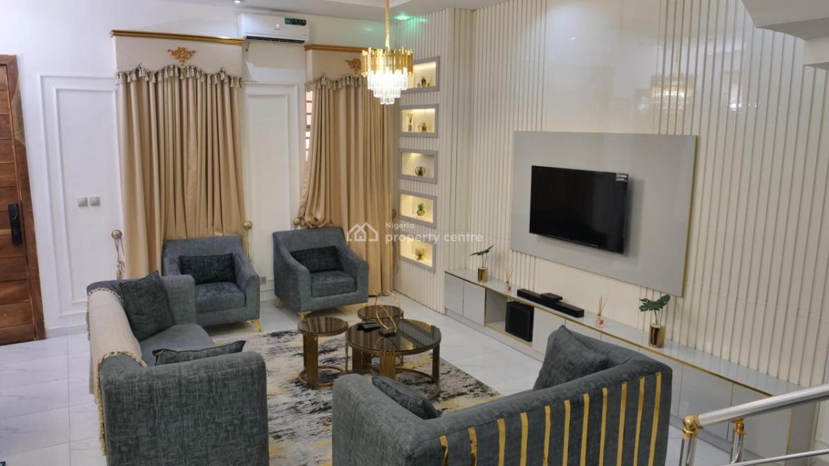 Furnished 4 Bedroom Terrace Duplex with Bq, Ikota, Lekki, Lagos, Terraced Duplex for Rent