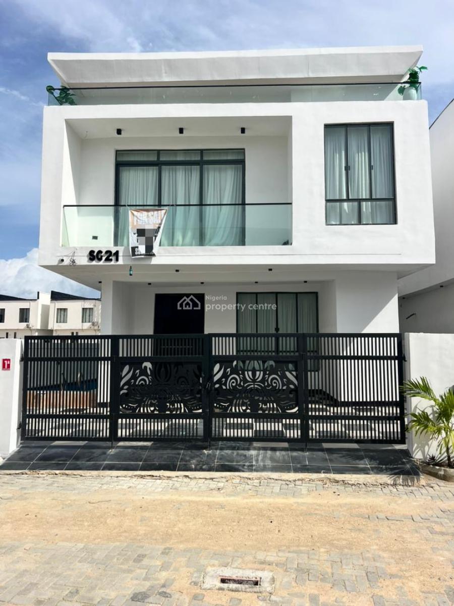 Modern 5 Bedroom Detached Duplex with Pool & Bq in a Secured Estate, Chevron, Lekki, Lagos, Detached Duplex for Sale