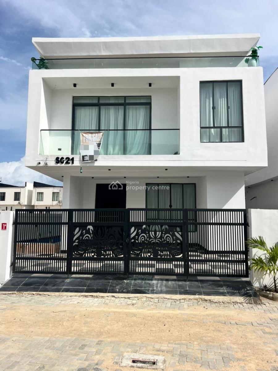 Modern 5 Bedroom Detached Duplex with Pool & Bq in a Secured Estate, Chevron, Lekki, Lagos, Detached Duplex for Sale