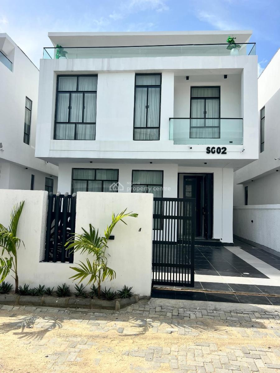 Elegant 5 Bedroom Detached Duplex with Bq in a Secured Estate, Chevron, Lekki, Lagos, Detached Duplex for Sale