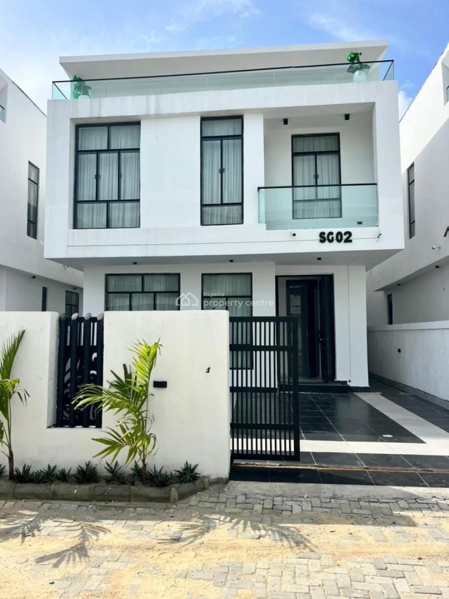 Elegant 5 Bedroom Detached Duplex with Bq in a Secured Estate, Chevron, Lekki, Lagos, Detached Duplex for Sale