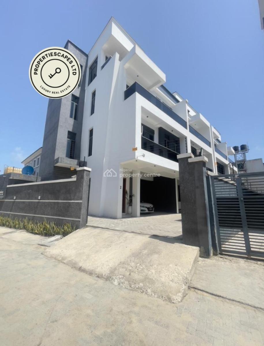 Nicely Finished 4 Bedroom Terrace Duplex with Bq, Ologolo, Lekki, Lagos, Terraced Duplex for Sale