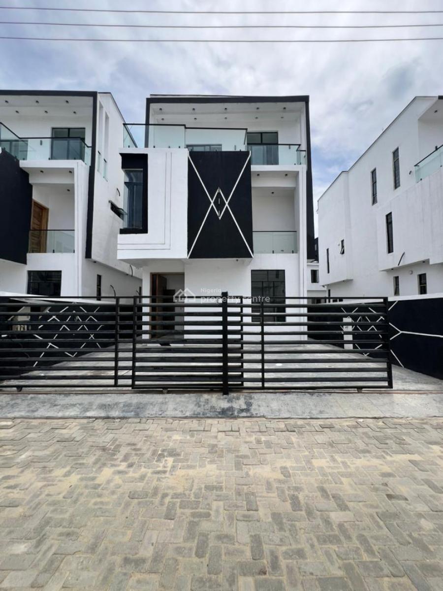 Pristine 5 Bedroom Detached Duplex with Bq & Rooftop Terrace, Chevron, Lekki, Lagos, Detached Duplex for Sale