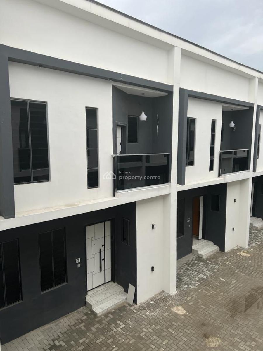 Semi Direc  Furnished 3bedroom Terrace Duplex with Bq, Opposite Lagos Business School Ajah, Sangotedo, Ajah, Lagos, Terraced Duplex for Rent