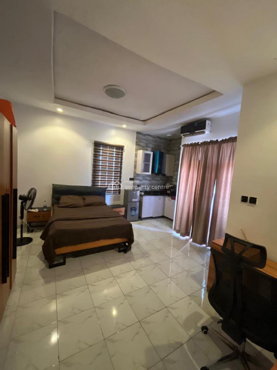 Furnishes Studio Apartment with 24hrs Light and Unlimited Wifi, New Road Opposite Chevron, Lekki, Lagos, Self Contain (single Rooms) for Rent