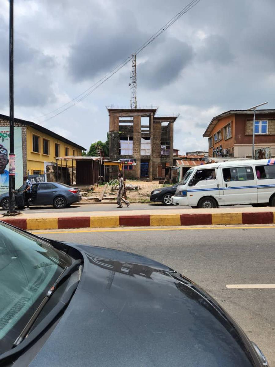 Uncompleted Commercial Structure on 750sqm of Land, Total Garden Yemetu Road, Agodi Gate, Ibadan North, Oyo, Office Space for Sale