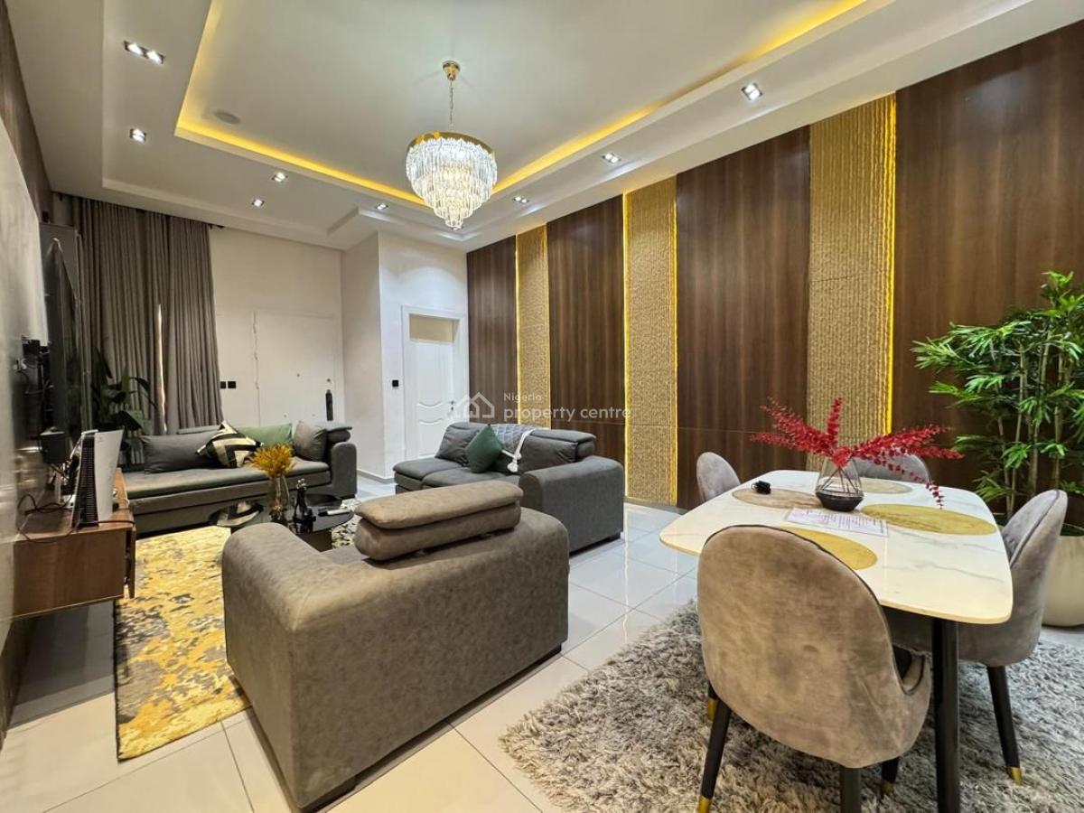 Fully Serviced Furnished 2 Bedrooms Penthouse with Swimming Pool & Gy, Lekki Phase 1, Lekki, Lagos, Flat / Apartment for Rent