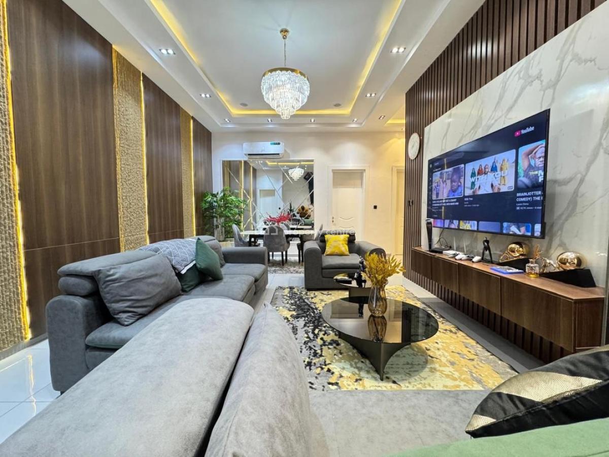 Fully Serviced Furnished 2 Bedrooms Penthouse with Swimming Pool & Gy, Lekki Phase 1, Lekki, Lagos, Flat / Apartment for Rent