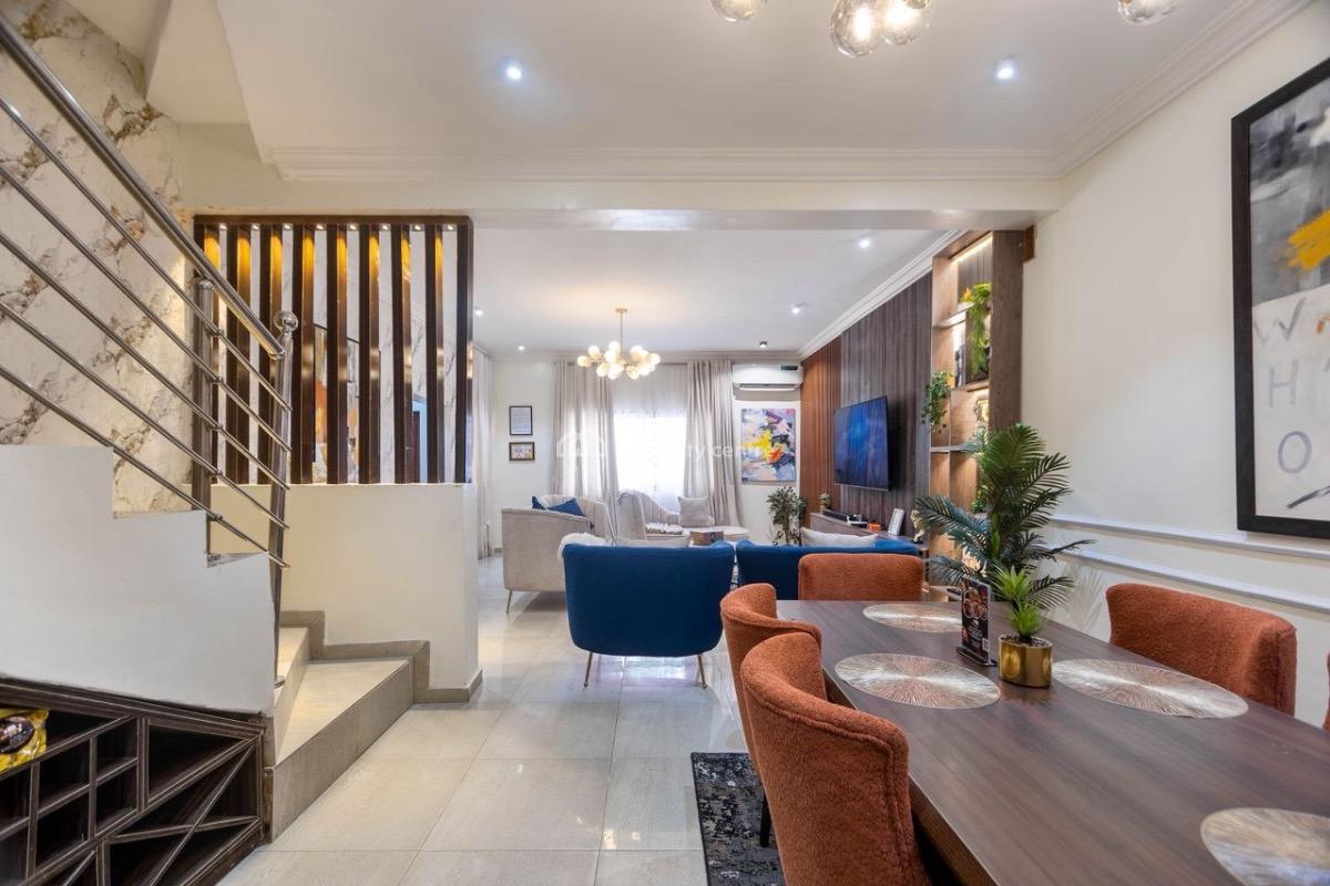 Exclusively Furnished 4 Bedroom Duplex, Ikate, Lekki, Lagos, Terraced Duplex for Rent