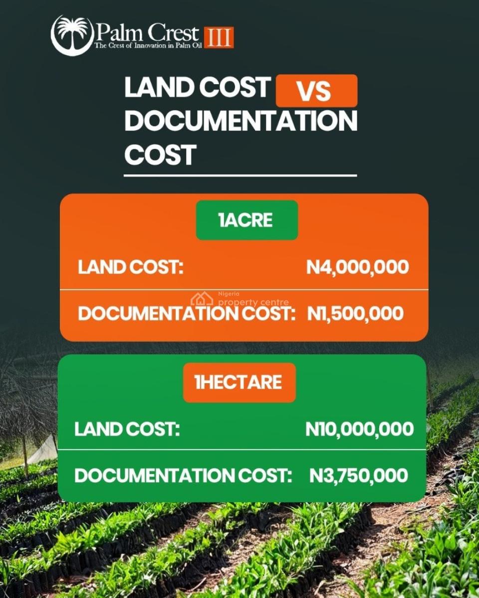 Premium Agro Real Estate Investment with Managed Plantation Farm, Palm Crest Iii / Olugbade Village, Along Iseyin Okeho Road, Iseyin, Oyo, Commercial Land for Sale