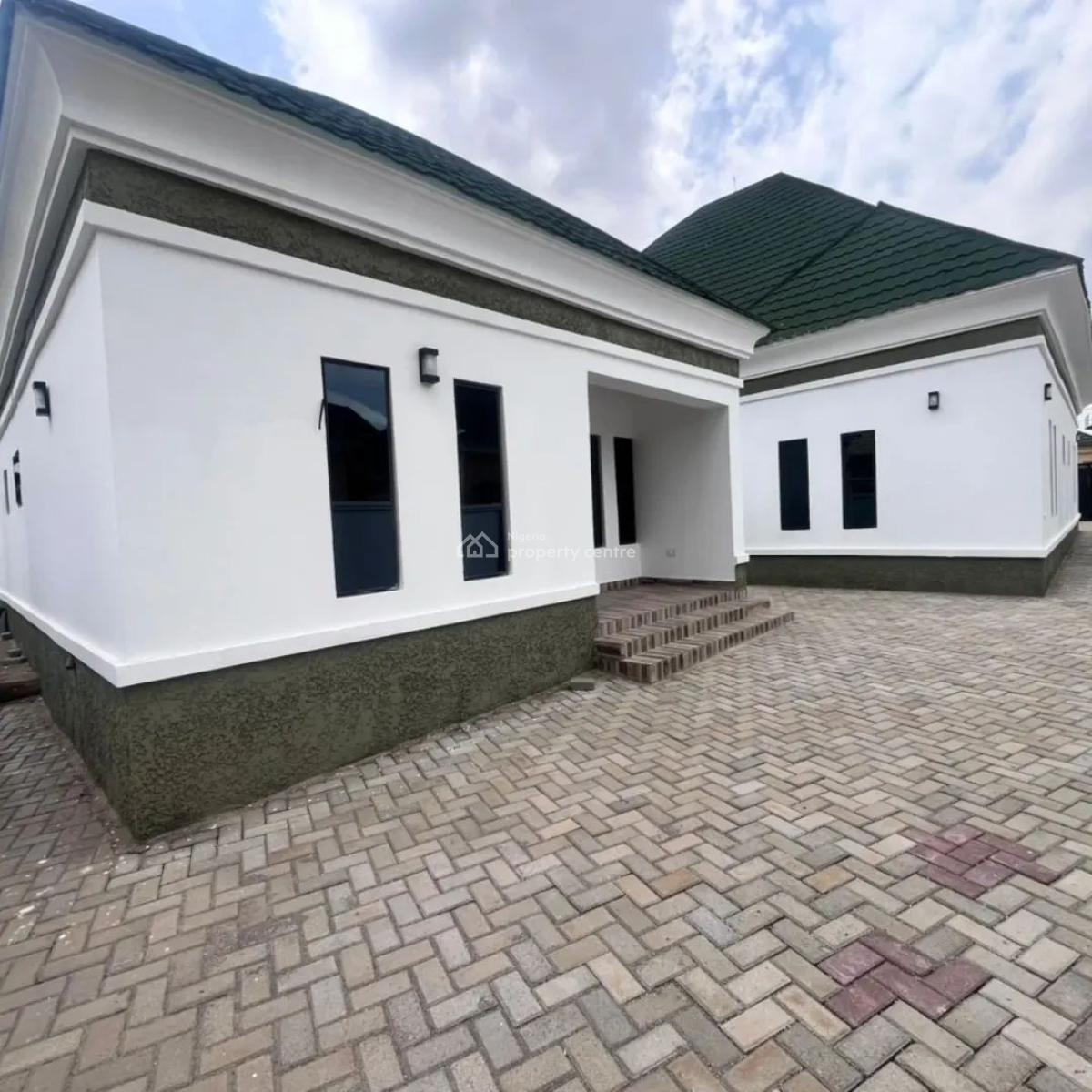 Newly Built 3-bedroom Bungalow + 2-bedroom Detached Bq, Gate House, Apo, Abuja, Detached Bungalow for Sale