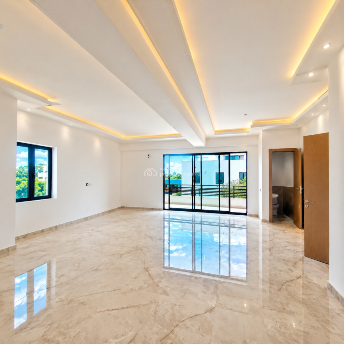 Full Luxury 2 Bedroom Flat with Bq Upstairs with Lagoon View, Lekki Phase 1, Lekki Phase 1, Lekki, Lagos, Flat / Apartment for Rent