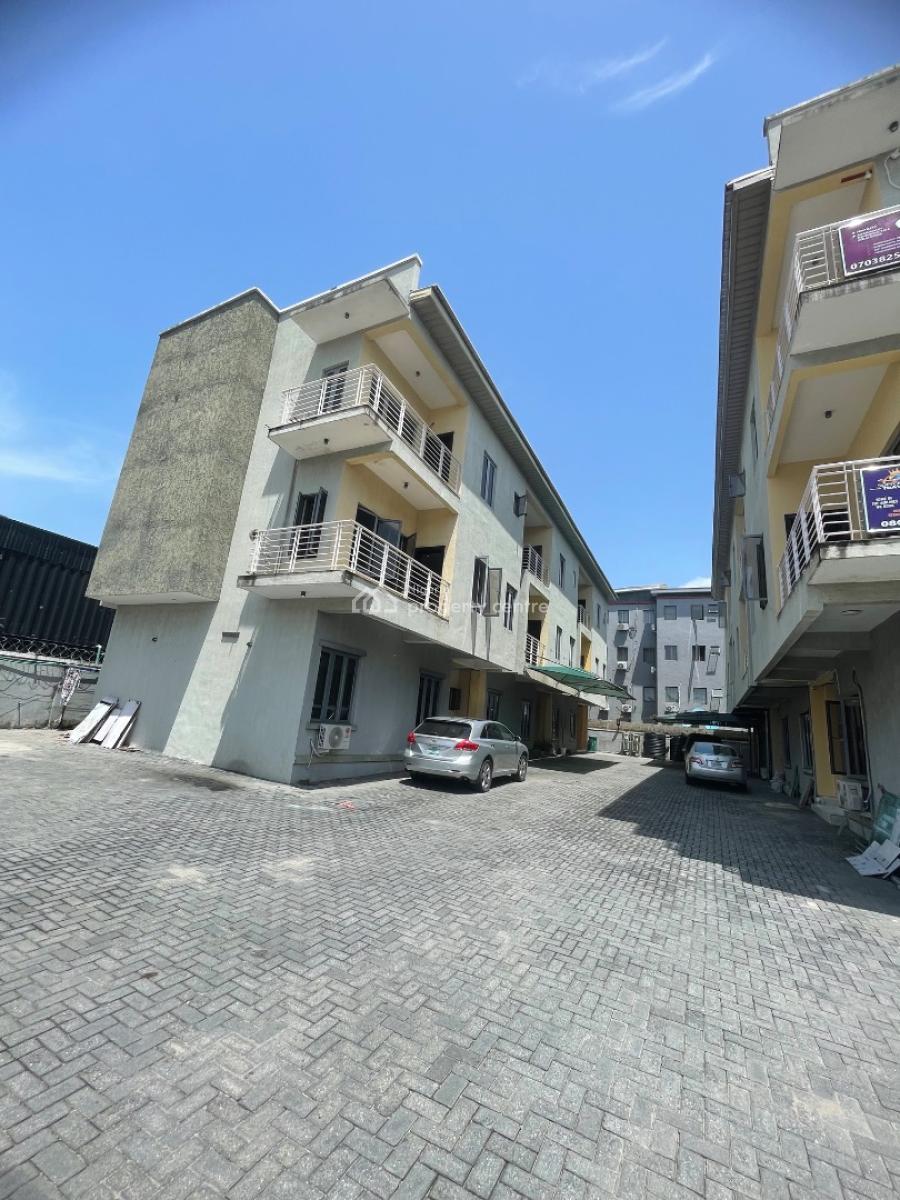 Exquisite Self Serviced 4 Bedroom Terrace Duplex with Bq, Ikate, Lekki, Lagos, Terraced Duplex for Rent
