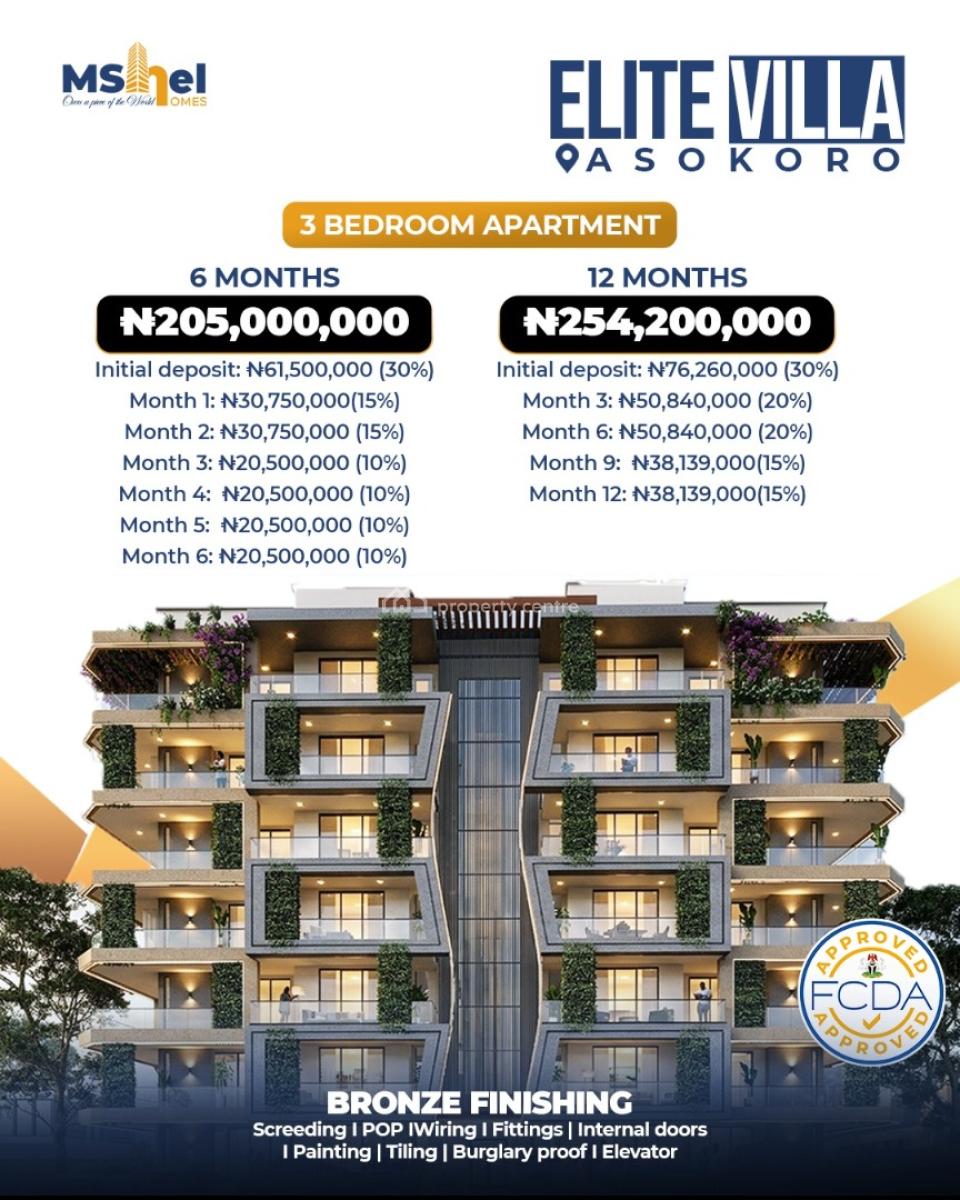 3 Bedroom Apartment, Ait Station, Asokoro District, Abuja, Flat / Apartment for Sale