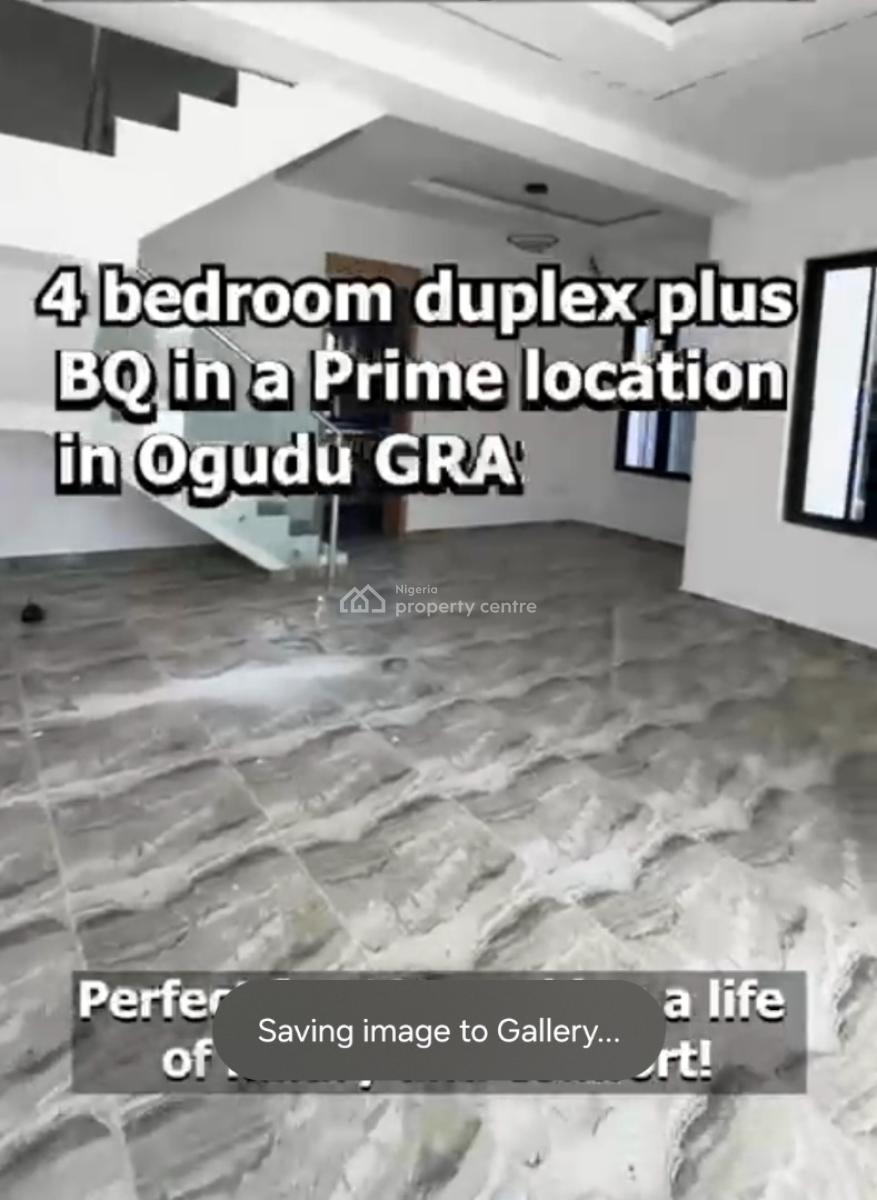 4 Bed Semi Detached Gym - Modern Swimming Pool - Ample Parking Space, Ogudu, Lagos, Semi-detached Duplex for Sale
