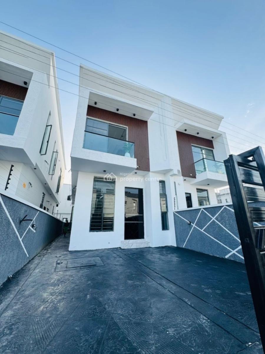 Newly Built Self Compound 4 Bedroom Semi-detached Duplex with Bq, Ikota, Lekki, Lagos, Semi-detached Duplex for Sale