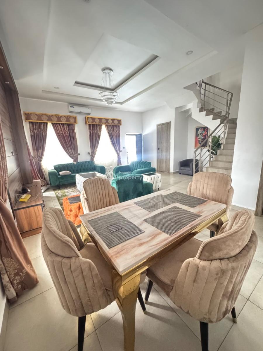 Beautiful Fully Furnished 4bedroom Terrace Duplex, Chevron Toll Gate, Orchid Lekki, Lekki, Lagos, Terraced Duplex for Rent