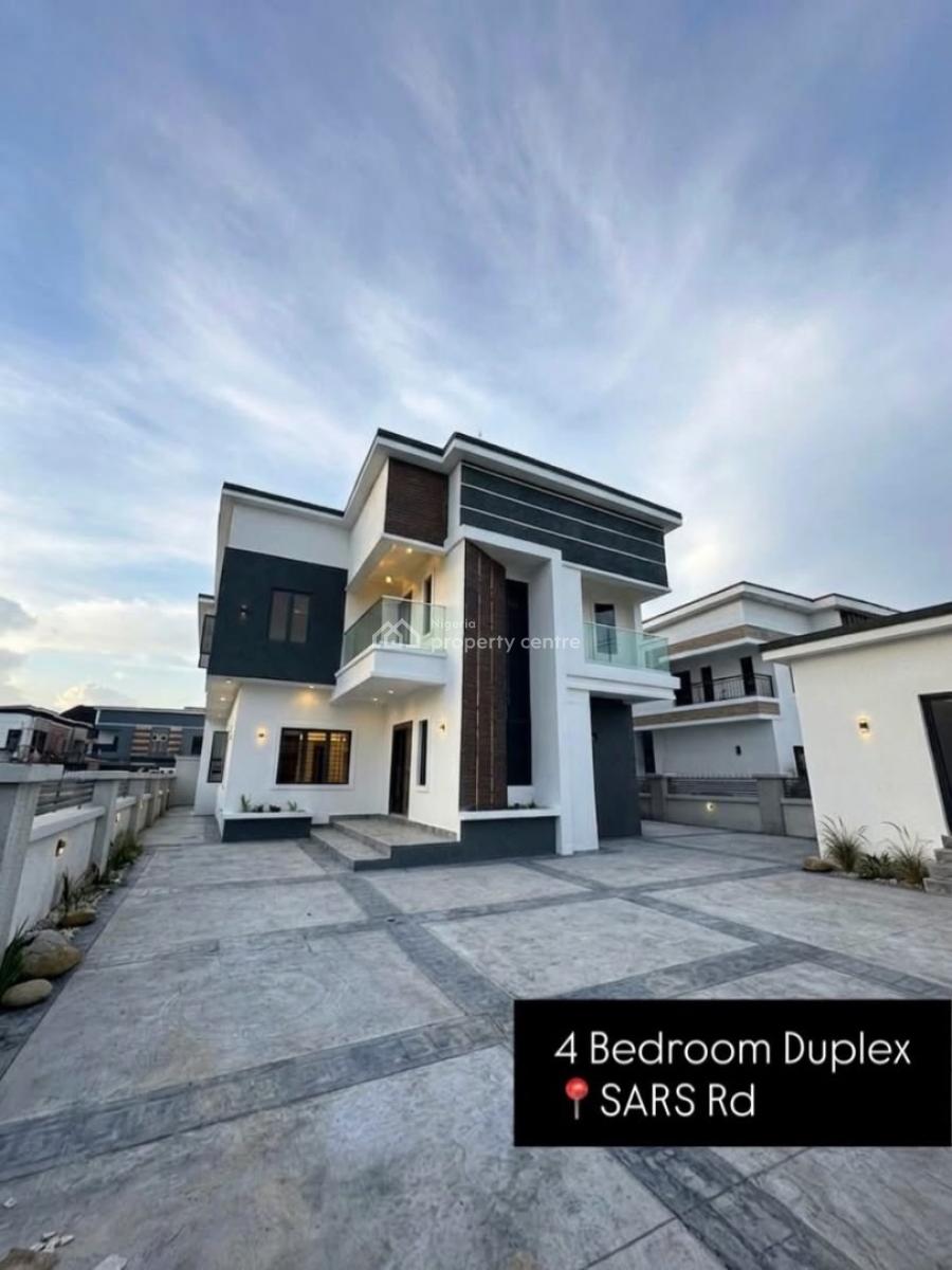 Luxury and Well Located 4 Bedroom Duplex with Gatehouse, Sars Road, Port Harcourt, Rivers, Detached Duplex for Sale