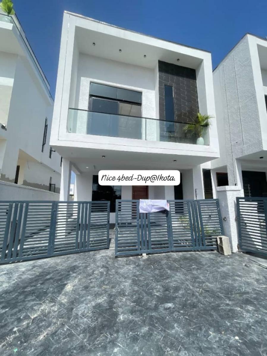 Contemporary 4 Bedroom Fully Detached Duplex, Ikota, Lekki, Lagos, Detached Duplex for Sale