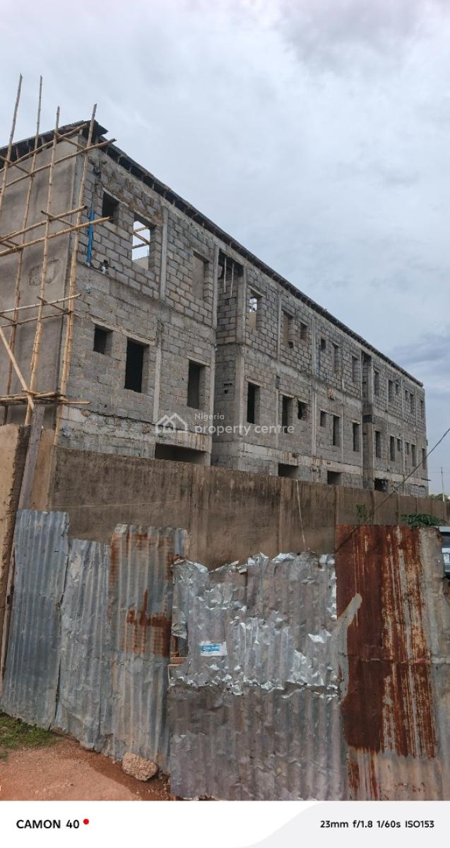 Carcass 4 Bedrooms Terraced Duplex with Bq, By Jabi, Dakibiyu, Abuja, Terraced Duplex for Sale