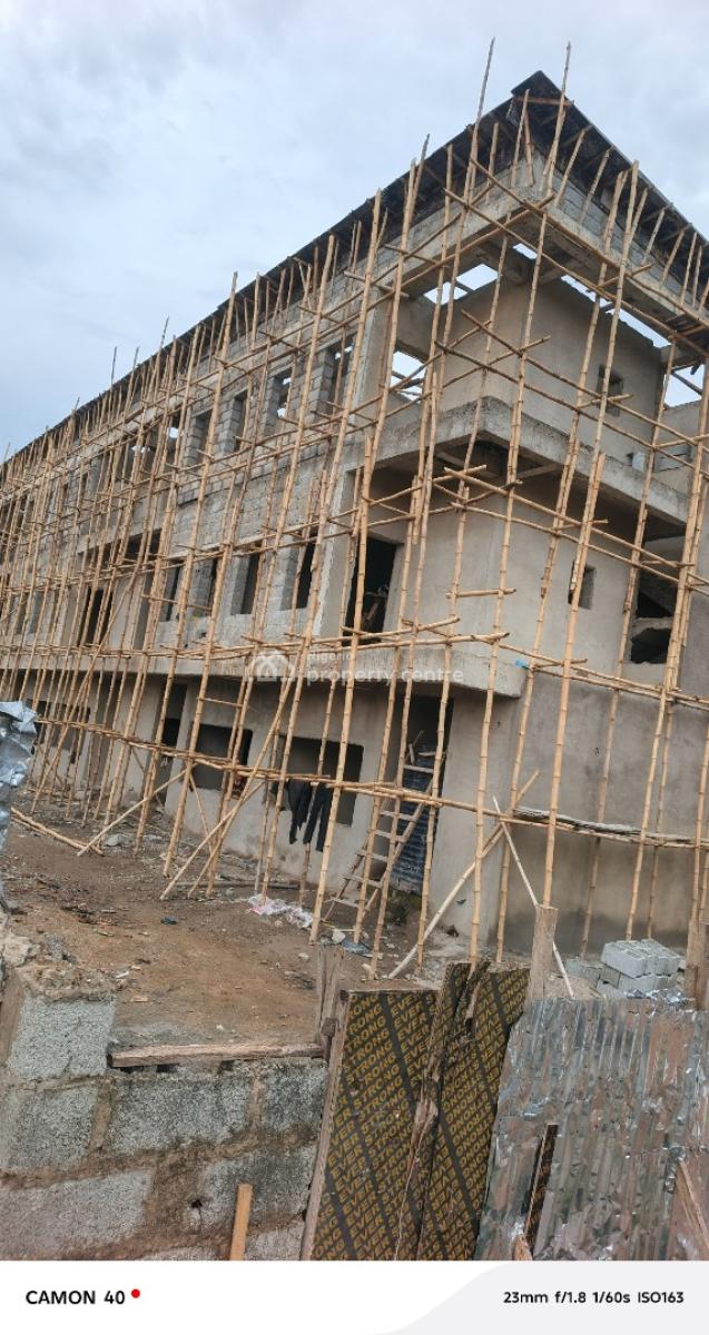 Carcass 4 Bedrooms Terraced Duplex with Bq, By Jabi, Dakibiyu, Abuja, Terraced Duplex for Sale