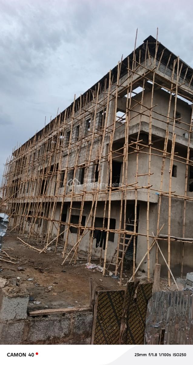 Carcass 4 Bedrooms Terraced Duplex with Bq, By Jabi, Dakibiyu, Abuja, Terraced Duplex for Sale