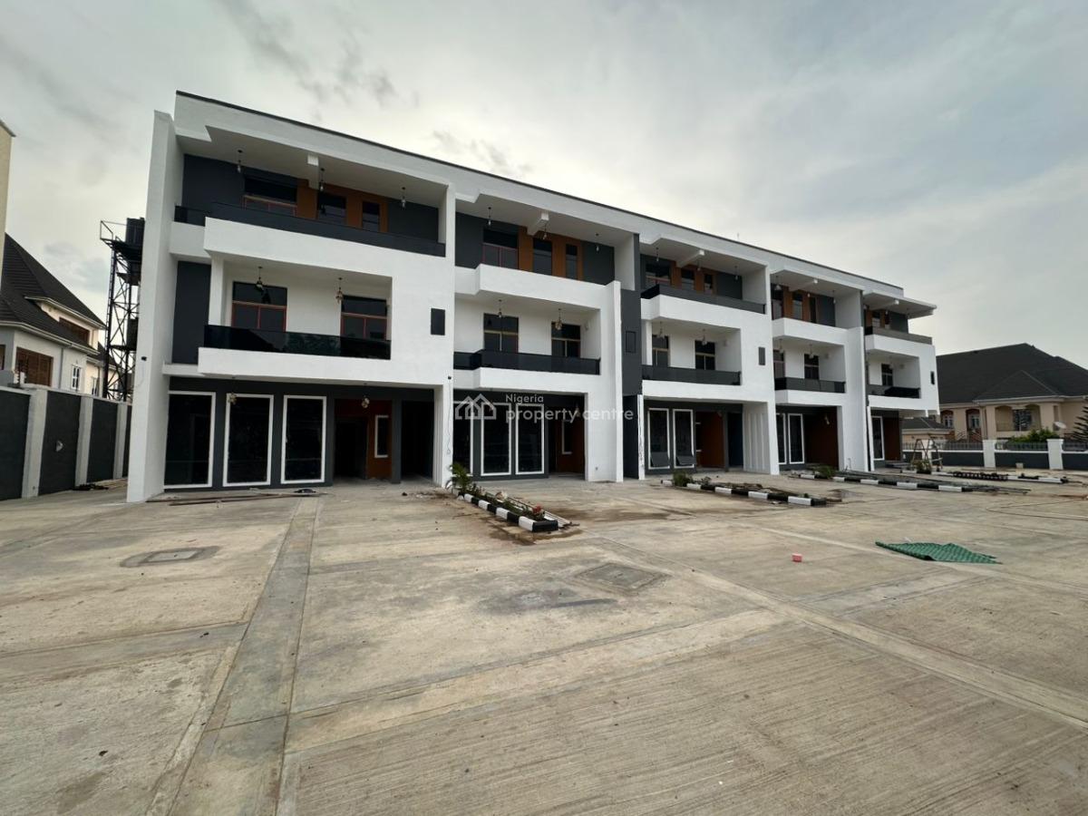 Diplomatic Newly Built Standard 4 Bedroom Terrace Duplex with a Bq, Guzape District, Abuja, Terraced Duplex for Rent
